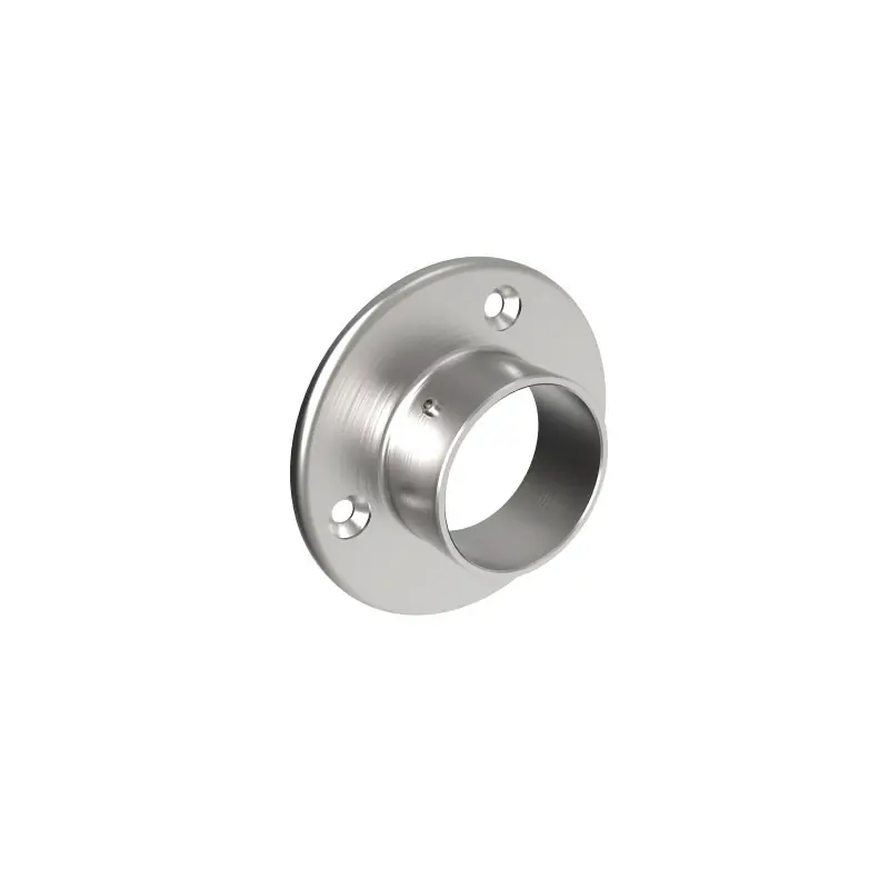 Fixation de main courante 1 partie Ø85mm inox 304 brossé pour tube Ø33,7mm Prix Bas