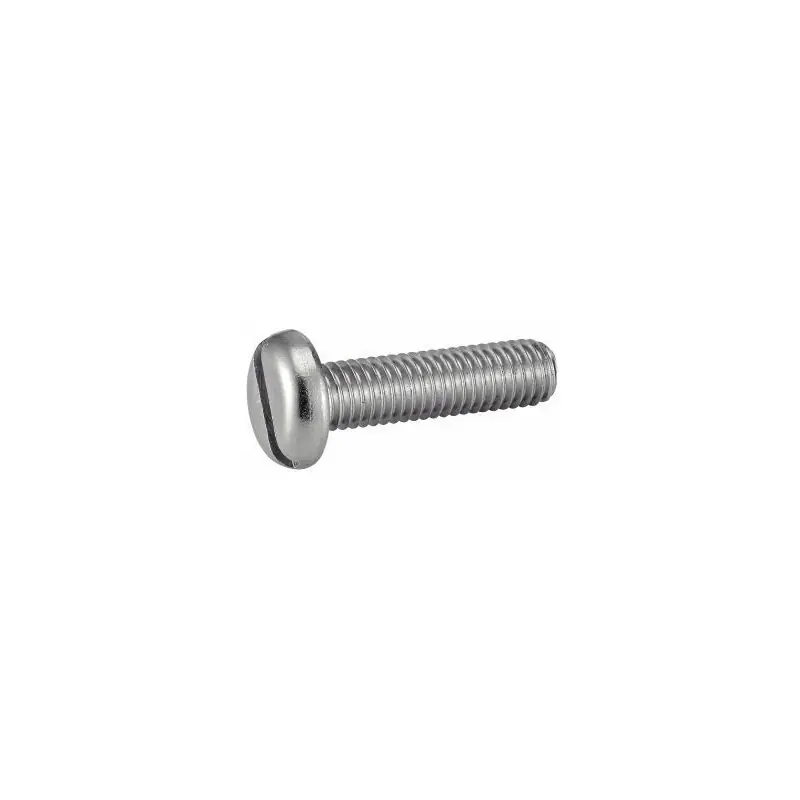 Vis à métaux tête cylindrique large fendue, part filetée 8x50 Satisfait Ou Remboursé