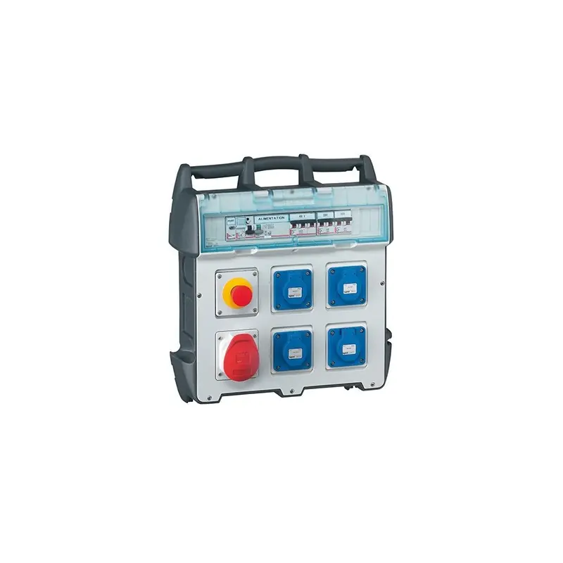Offre Limitée Coffret de chantier P17 – 4 prises domestiques – 1 prise 32A – 40A – 400V