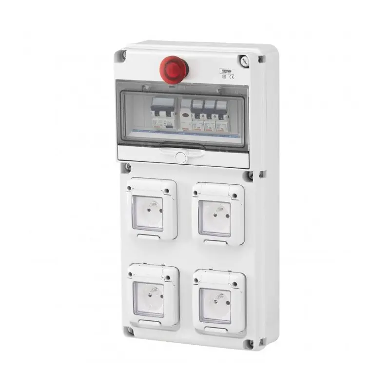 Soldes Coffret d&rsquo;étage Q-Din 10 – 4 prises 2P+T – 10/16A