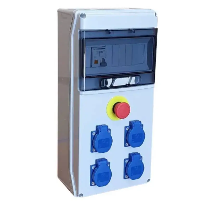 Coffret de distribution 4 prises 2P+T + AUMx Digital Electric – 30mA – IP65 – ABS Jusqu’à Épuisement Des Stocks