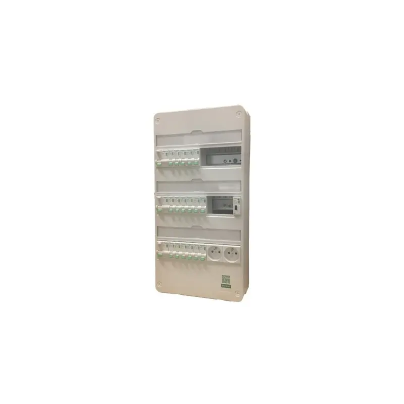 Tableau pré-câblé Rési9 – 3 rangées 13 modules – surface entre 35 et 100m² Promotion Saisonnière