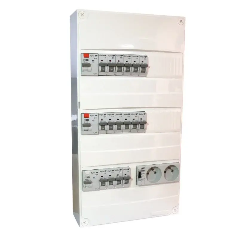 Coffret logement monté et câblé TAMC Digital Electric - 13 modules - 3 rangées - avec chauffage - pour T3/T4 Original