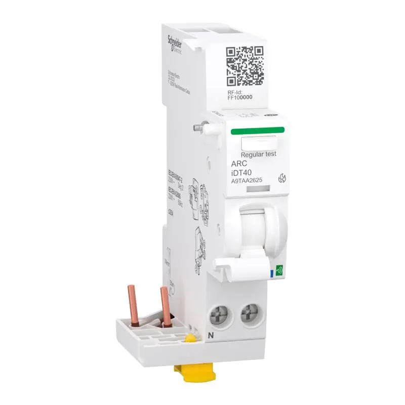 Prix Réduit Module détecteur d'arc connecté Acti9 ActiveiDT40 Schneider Electric - 1P+N - 25A