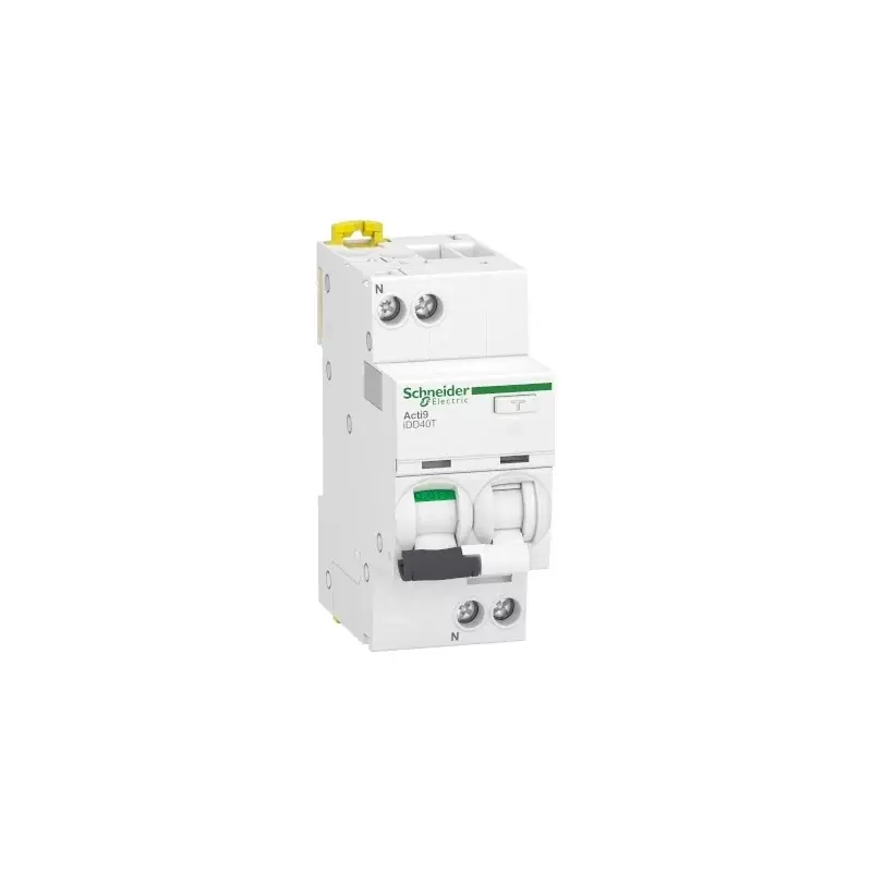 Disjoncteur différentiel ”départ” 16A - iDD40T Acti9 - 6kA - courbe C - 1P+N - 30mA Solde