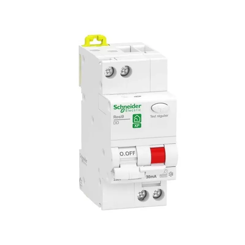 Prix Bas Disjoncteur différentiel 32A XP Resi9 – 1P + N – Type Fsi – Courbe C – 30mA – 230V CA – 4 pas de 9 mm