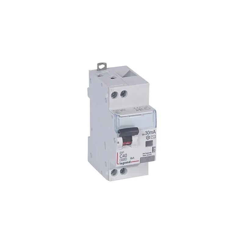Acheter Direct Disjoncteur différentiel DXᶾ 4500 – Vis/vis – 40A – AC – 10kA – 30mA