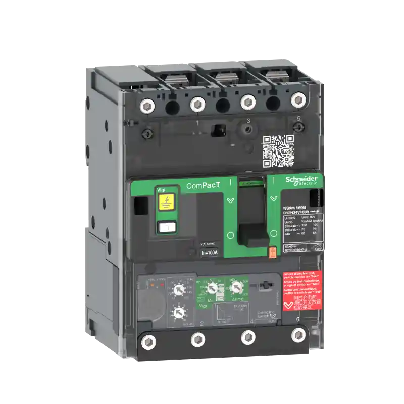 Jusqu’à Épuisement Des Stocks Disjoncteur différentiel Vigi ComPacT NSXmN - MicroLogic 4.1 - Type A/AC - 160A - 3P3D - 50kA - Borne à cosses