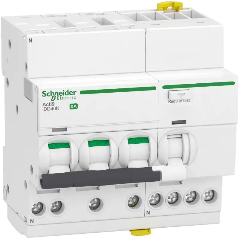 Disjoncteur différentiel ”départ” bornes auto 20A - iDD40N XA Acti9 - 10kA - courbe C - 3P+N - 300mA Nouveauté