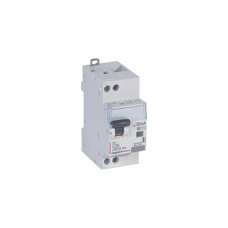 Disjoncteur différentiel DXᶾ 4500 - Vis/vis - 25A - AC - 6kA - 30mA Offre Limitée