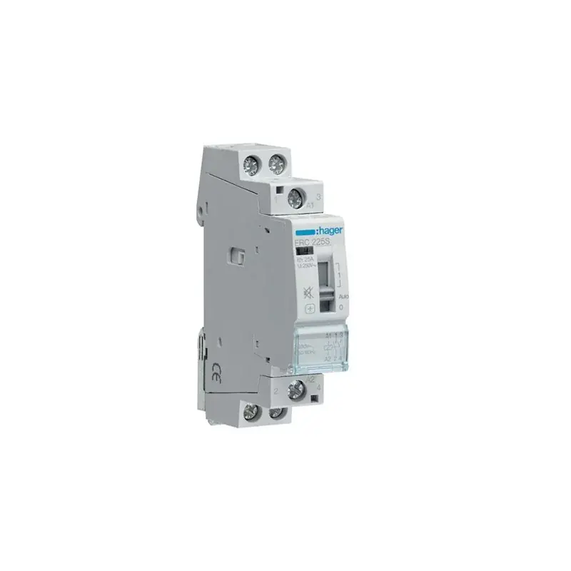 Contacteur silencieux à commande manuelle - 2P - 230V - 25A - 2F Livraison Mondiale