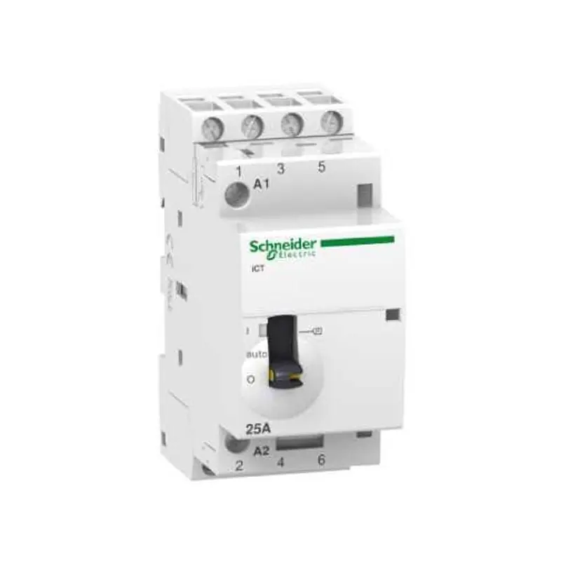 Contacteur à commande manuelle 25A - 4NO - 24VCA - 50Hz - Acti9 - iCT Meilleur Choix