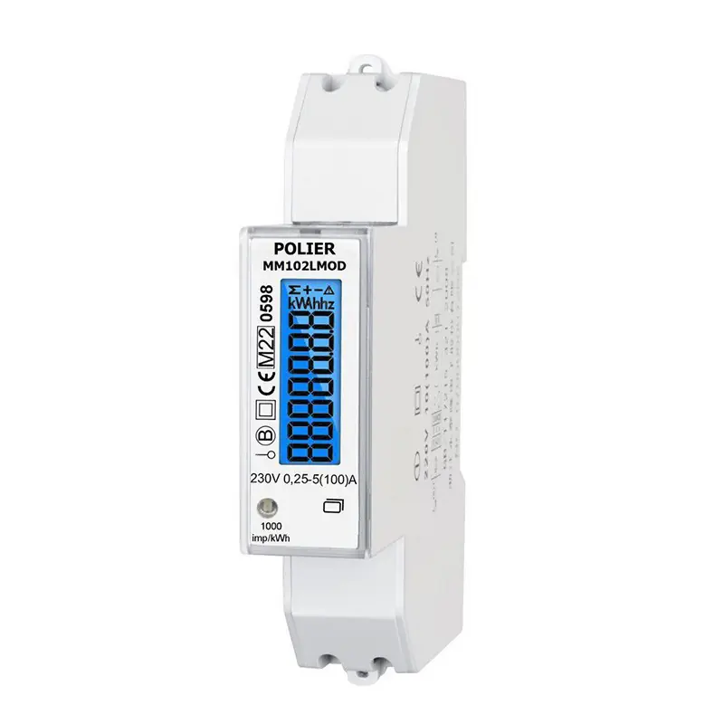 Affaire À Saisir Compteur modulaire monophasé Polier - 100A - Modbus - Affichage LCD