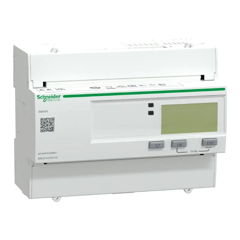 Compteur d'énergie triphasé Acti9 iEM-3300 Schneider Electric - 125A Retour Gratuit