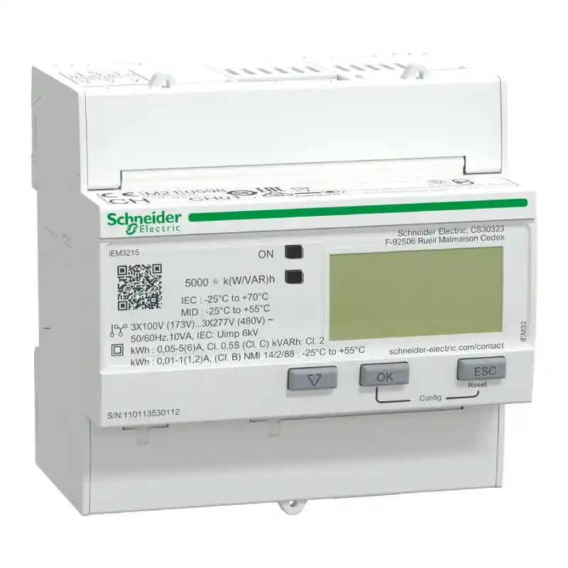 Compteur d'énergie triphasé Acti9 iEM-3215 Schneider Electric - TI - multi-tarif - MID Prix Réduit