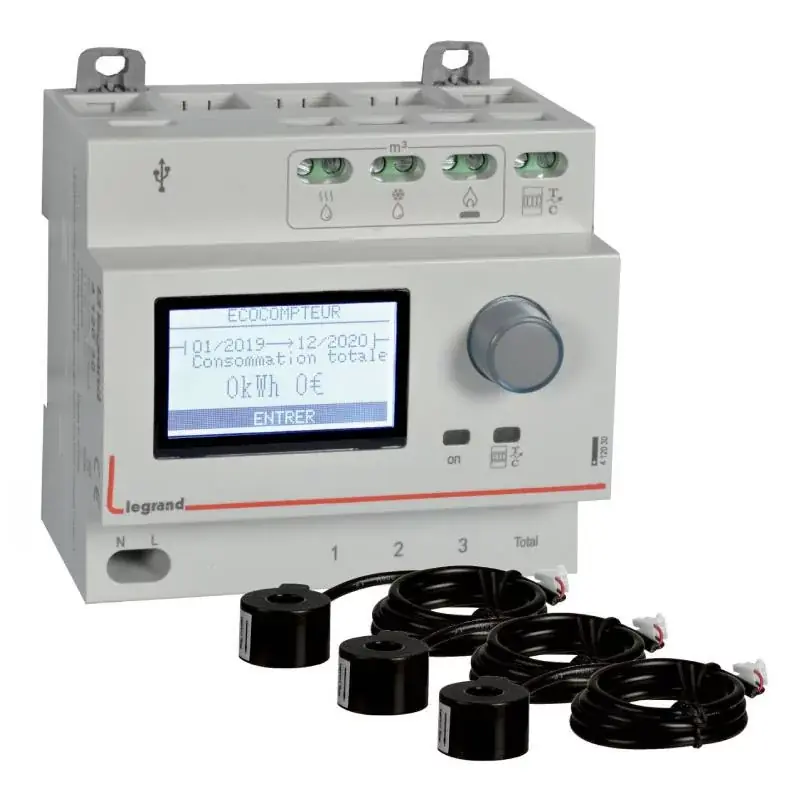 Haute Qualité Pack Éco-compteur modulaire EMDX³ Legrand - 3 tores fermés
