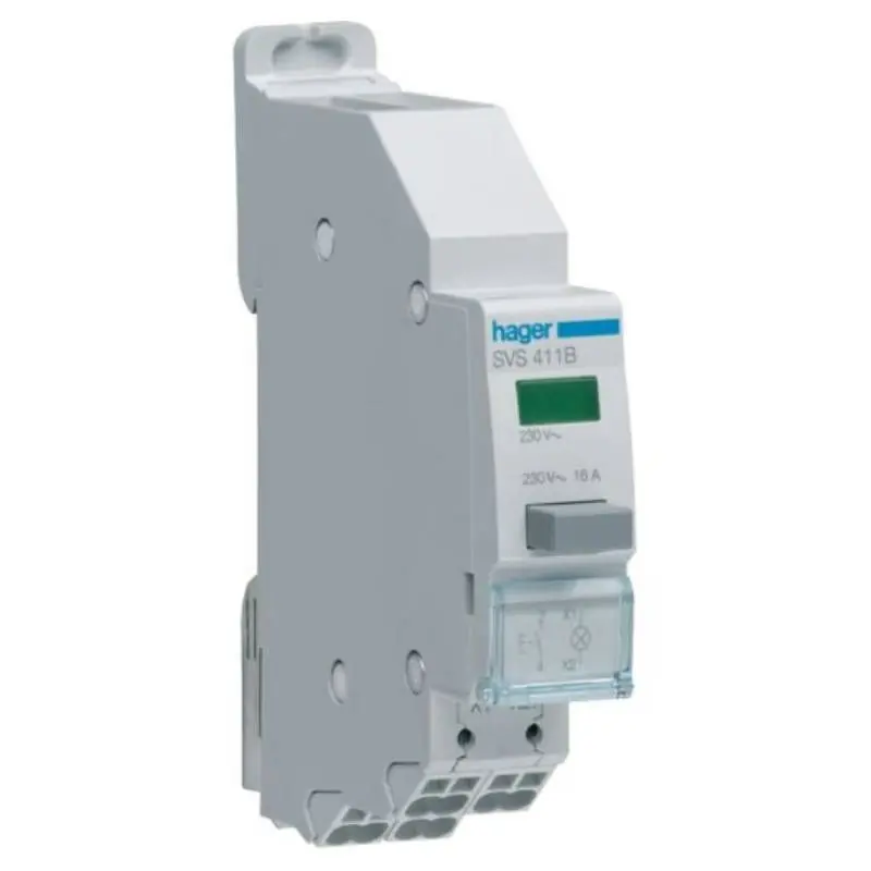 Artisanat Bouton poussoir à impulsion – Contact 1F – Avec voyant vert