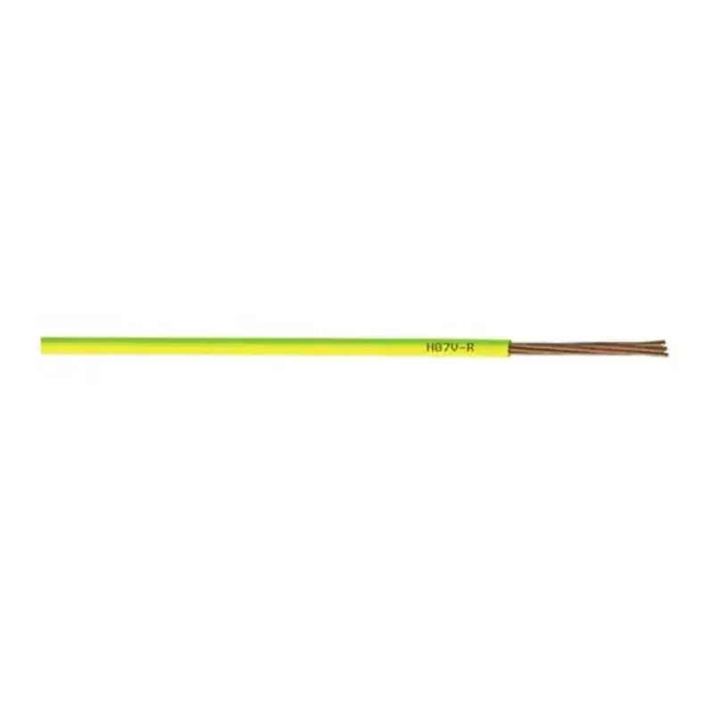 Bobine de fil H07VR 6 mm² – Vert/jaune – 10 mètres Petit Prix
