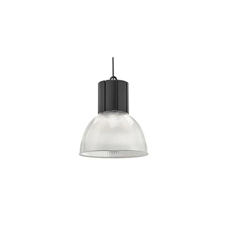 Suspension Lexa - 40W - 4000K - 4000lm - Avec ampoule - Non dimmable - Noir/Transparent Satisfait Ou Remboursé