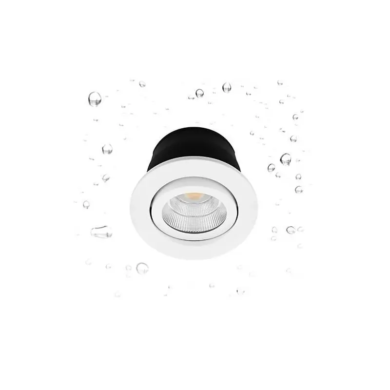 Populaire Spot LED Iena RDX 4CCT Indigo - Orientable - 6W - 720Lm - Rond - Blanc mat - Dimmable