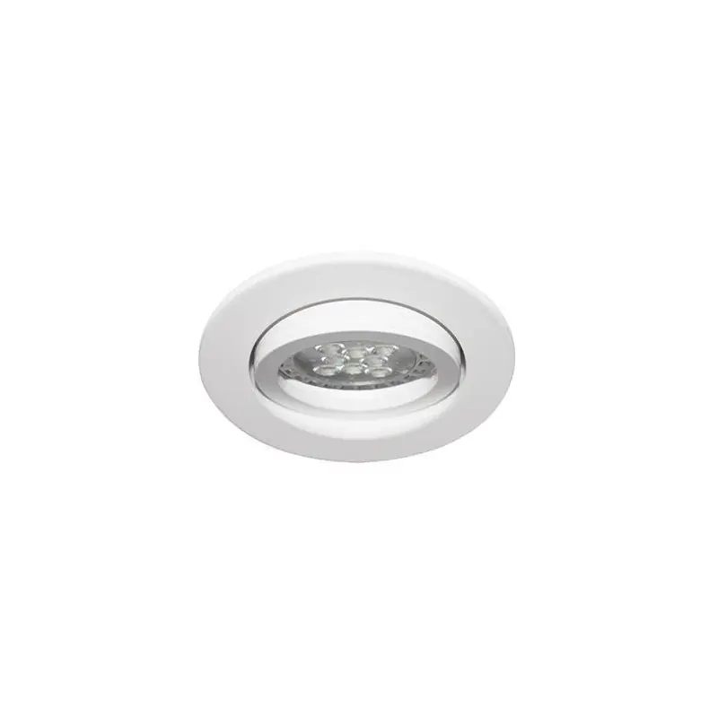 Spot encastré rond en fonte d'aluminium ALA1013 RX - Orientable - 50W - GU10 - Blanc mat Bon Marché