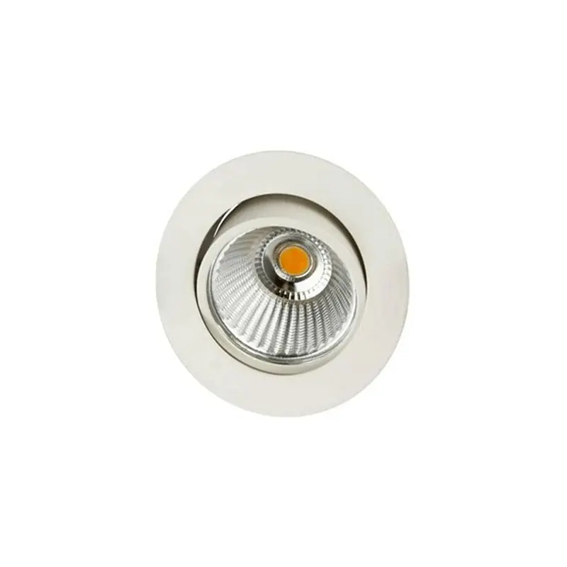 Spot encastré rond AL1014RD led - 3000k - Blanc mat Garantie Incluse