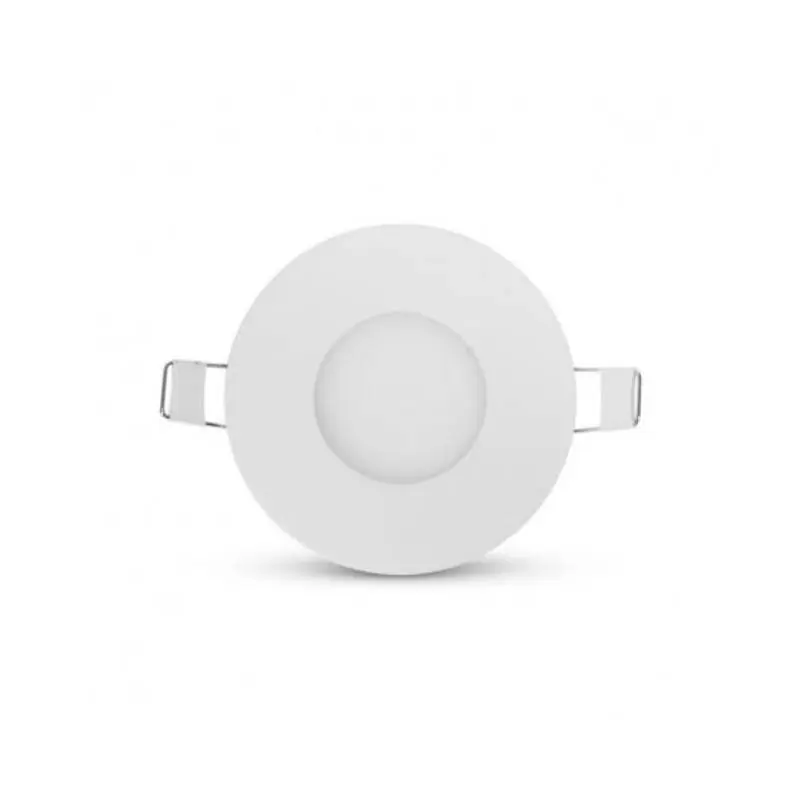 Satisfait Ou Remboursé Spot plafonnier LED encastré plat Miidex - 3W - 4000K - Rond - Blanc - Non dimmable