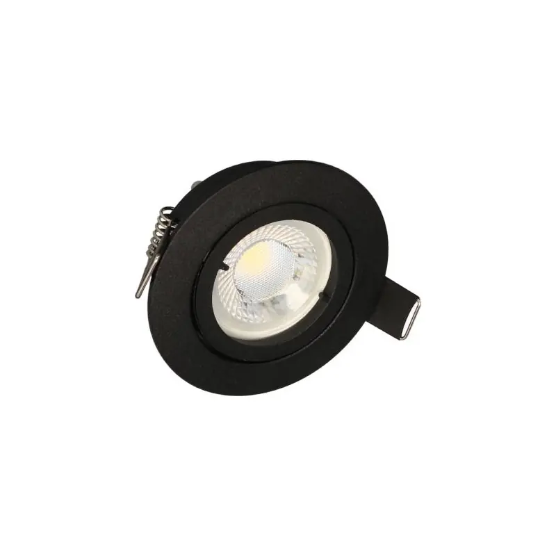 En Vogue Spot encastré orientable SPT651 Arlux - BBC - IP65 - 5W - 3CCT - 600Lm - ø90mm - Noir