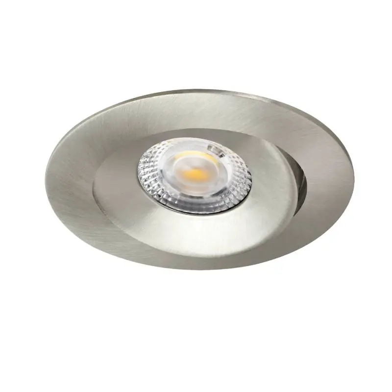 Spot encastré orientable Aspen Tilt CCT Aric - 5W - 3-4000K - IP20/65 - Dimmable - Nickel Haute Qualité