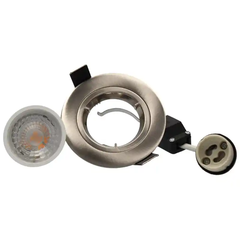 Spot encastré orientable SPT201 Arlux - GU10 - 5W - 2700K - 380Lm - ø83mm - Acier Livraison Mondiale