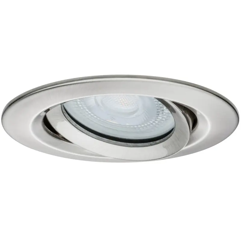 Kit de 3 spots encastrés LED Nova orientable - Acier brossé - 7W - 2700K - IP65 - Dimmable - Avec ampoule Original