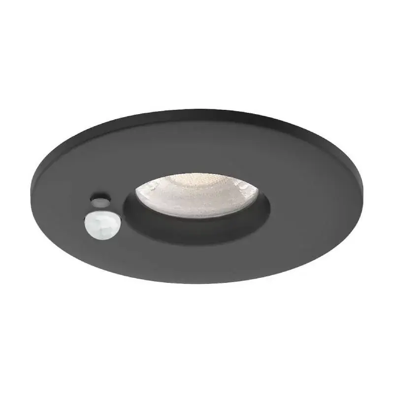 Spot LED encastré Flint Sensor Aric - 6W - 3CCT - IP65 - Rond - Lames ressorts - Dimmable - Noir Offre Du Jour