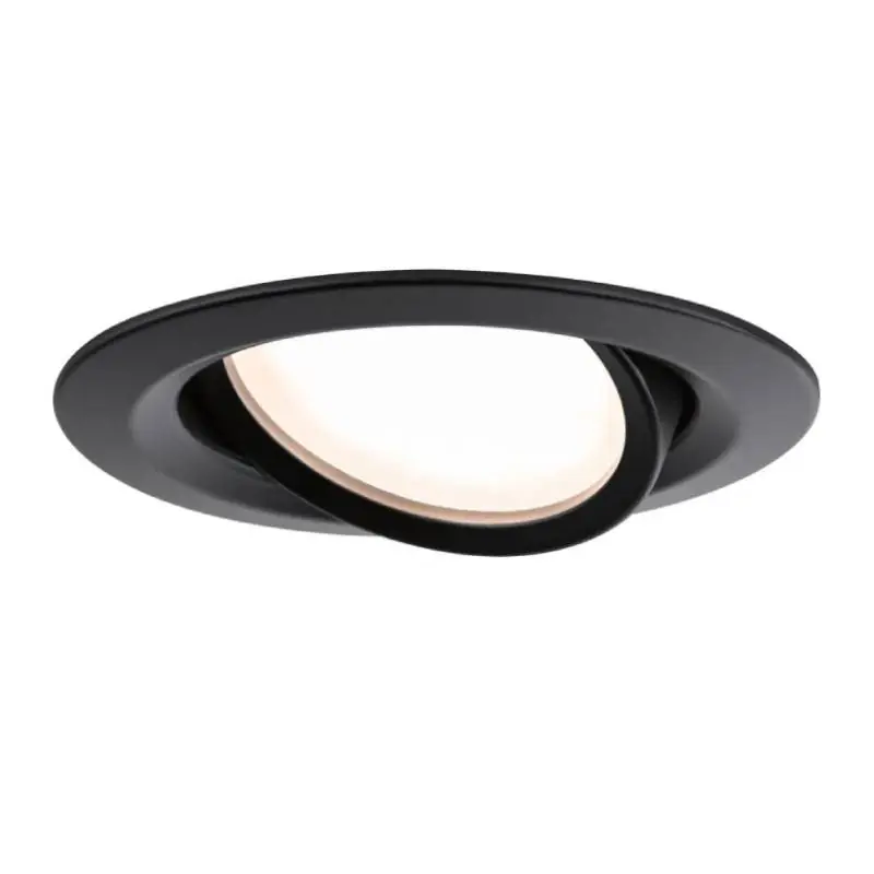 Spot encastré Nova Plus Paulmann - GU5.3/GU10 - 35W - Orientable - Noir mat - IP65 Expédition Rapide