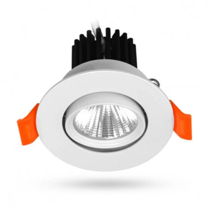 Spot LED orientable Spark II Miidex - 12W - 4000 K - IP40 - Blanc - Avec alimentation électronique Nouvel Arrivage