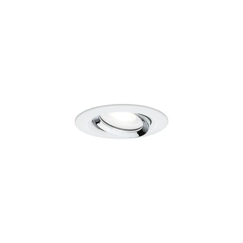 Spots encastrés LED Nova Plus - GU10 - Chrome - 6W - 4000K - IP65 - Rond - Avec ampoule Nouvelle Collection