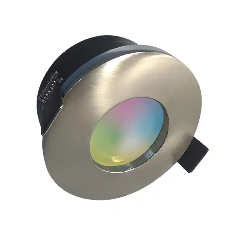 Réduction Spot LED à encastrer Smart Amber Arlux – 5W – RGB/Blanc – 350lm – IP65 – Acier