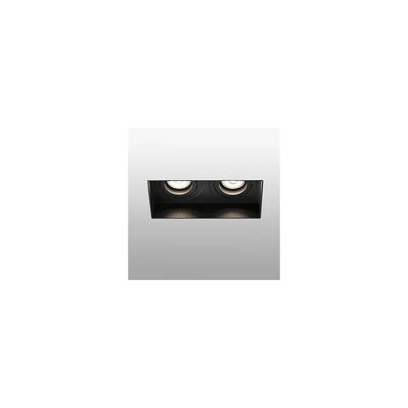 Vente Directe Lampe encastrable orientable sans encadrement Hyde - Noir - 2L - Sans ampoule - GU10