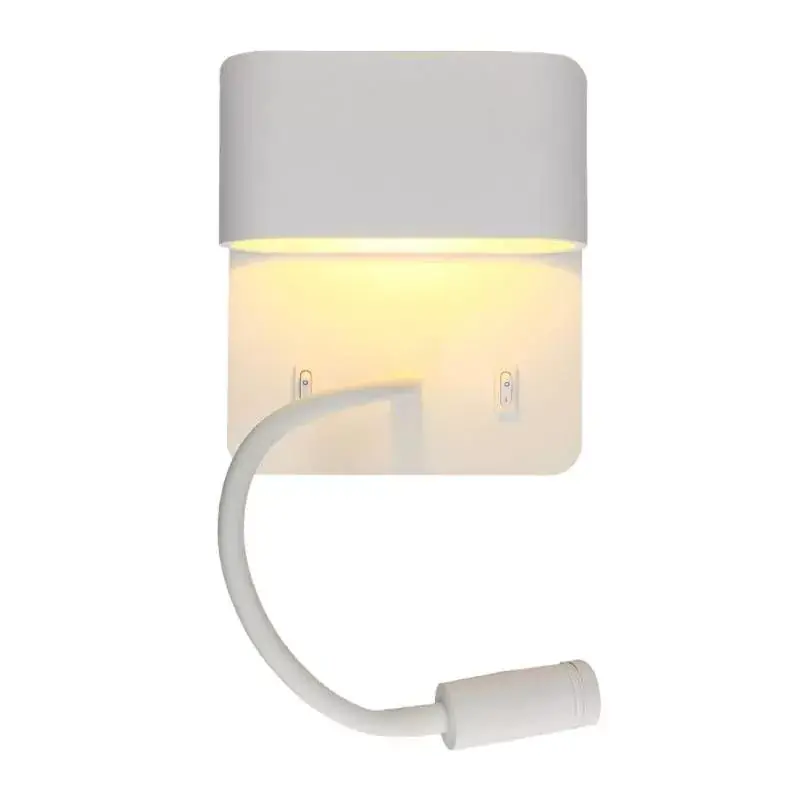 Applique murale Sorya LED Decotech Arlux - 5W - 2700K + Liseuse 3W - Blanc Acheter Direct