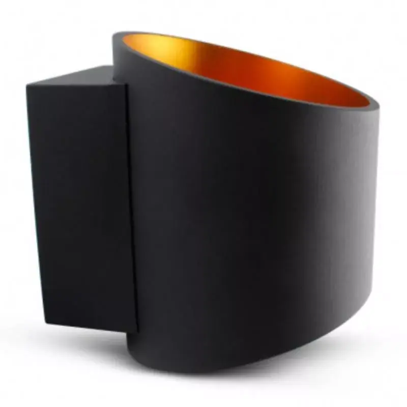 Applique murale LED Up & Down Miidex - Noir Doré - G9 - 1x5W MAX - Sans ampoule Dernière Chance