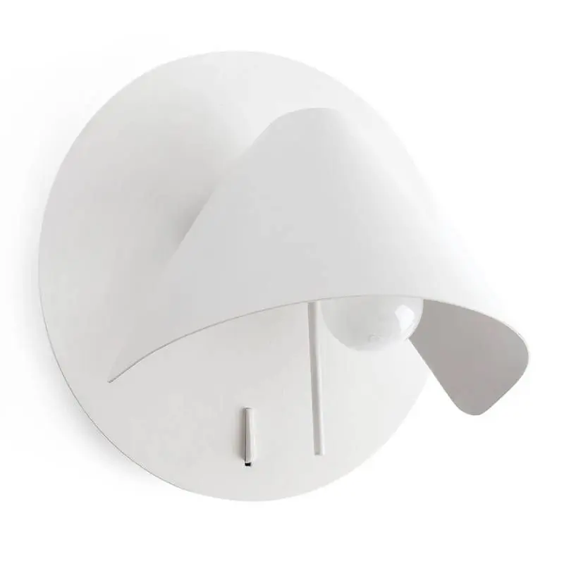 Lampe applique Noon - Blanc - Sans ampoule Prix Promo