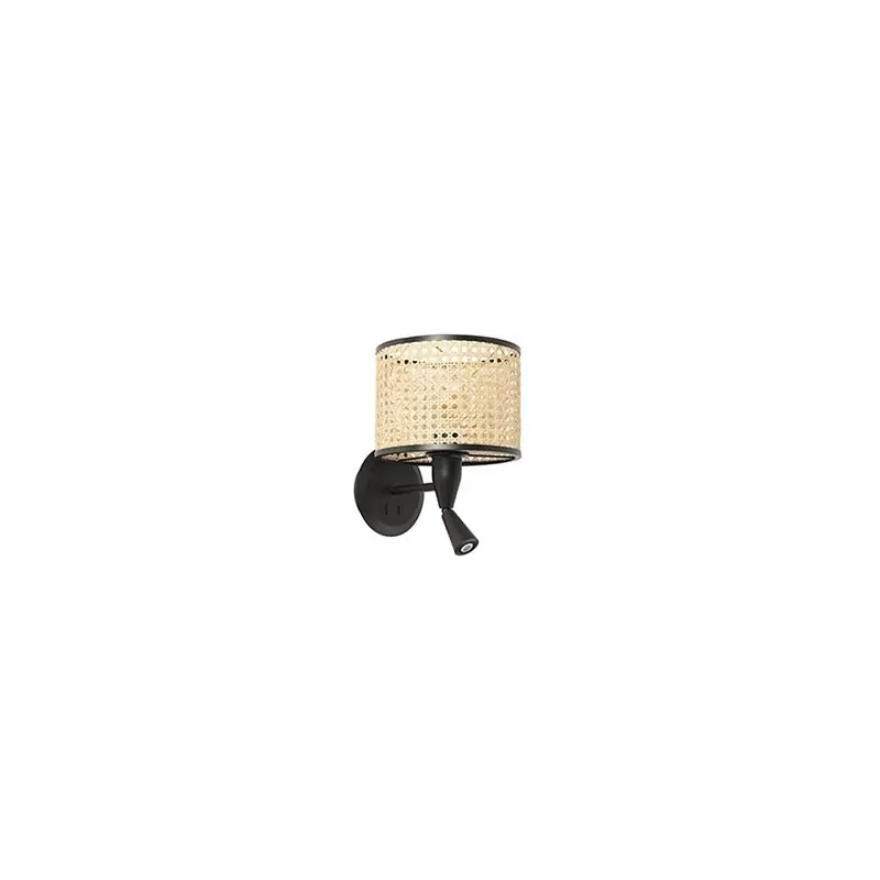 Abat-jour applique Mambo - Rotin - Sans ampoule - ø210 Prix Promo