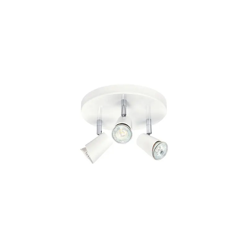 Plafonnier LED 3 spots Judy P3 - 3x4.5W - 3000K - Blanc Usine Directe