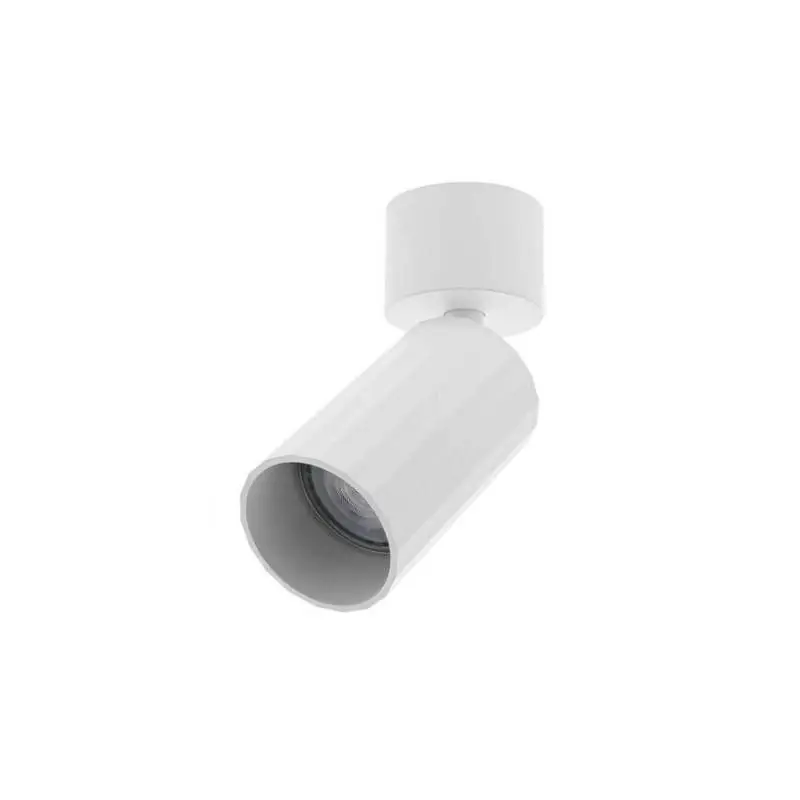 Commander Vite Applique/Plafonnier orientable OKTO C Indigo - GU10 - Max.10W - PAR16 - Blanc mat