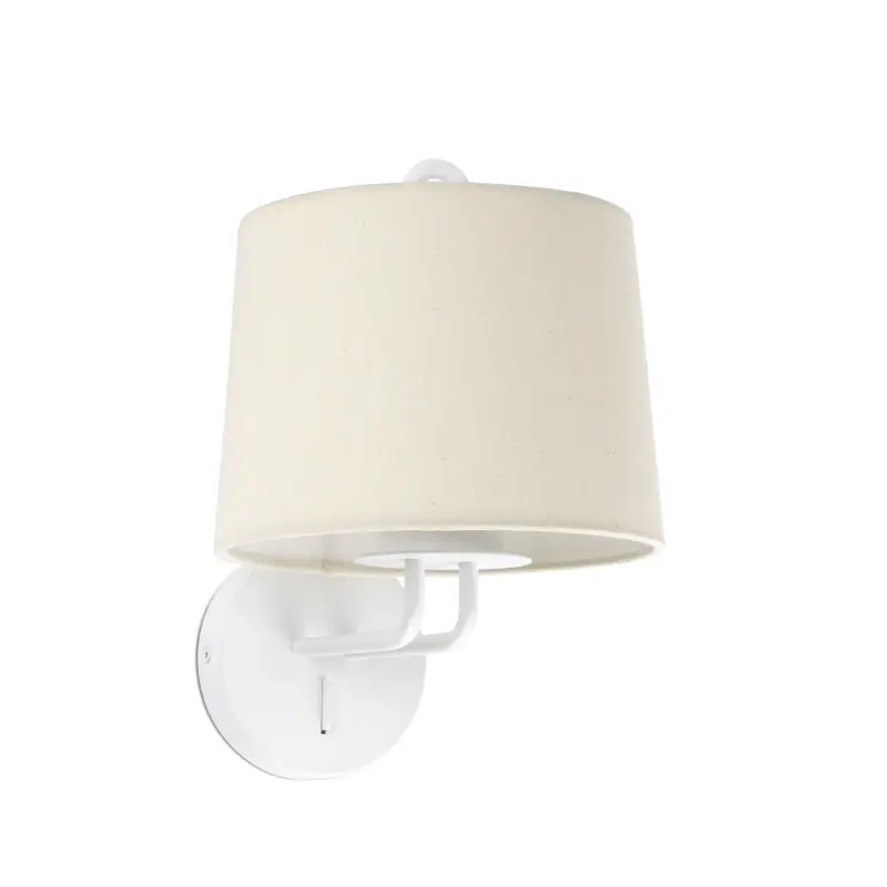Soldes Lampe applique Montreal par Faro - Blanc/beige - Sans ampoule - E27