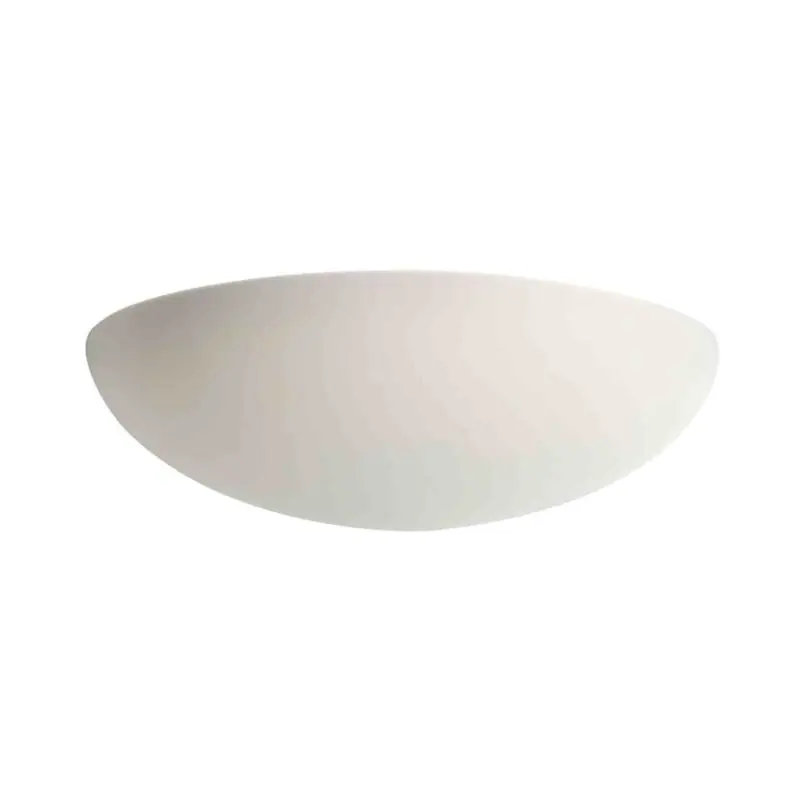 Jusqu’à Épuisement Des Stocks Applique murale en plâtre Domino S6 Aric - 77W max - E27 - Blanc - Sans ampoule