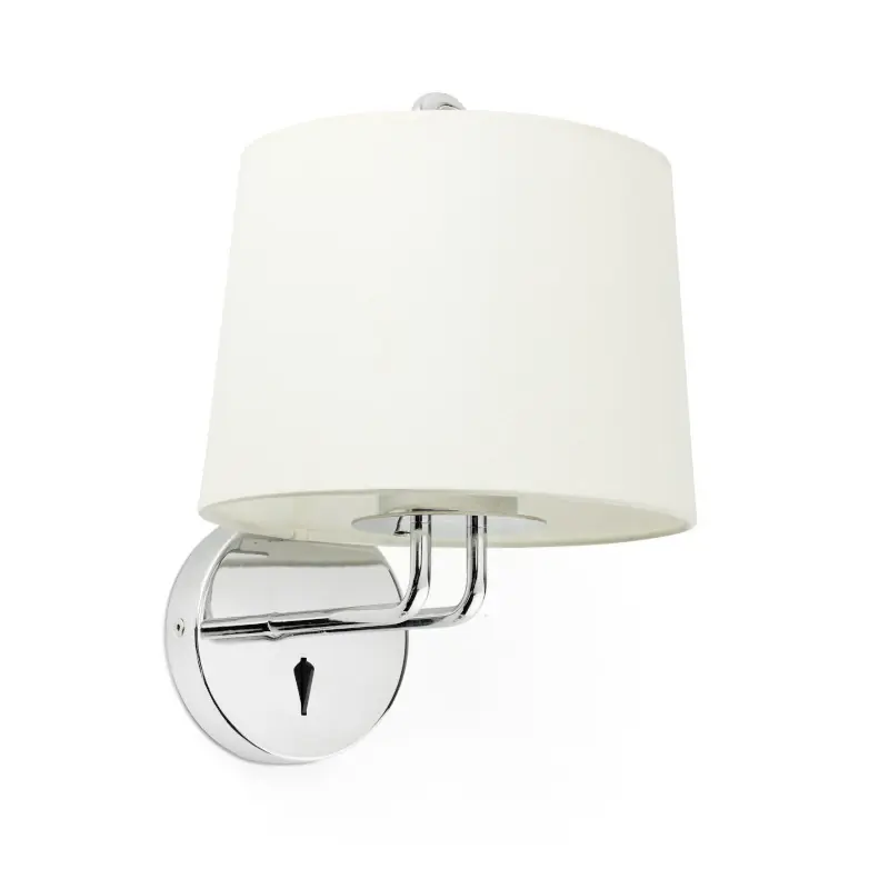 Lampe applique Montreal par Faro - Chrome/blanc - Sans ampoule - E27 Livraison Gratuite