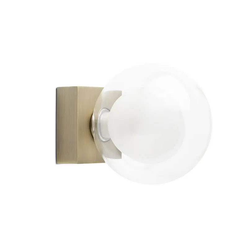 Applique acier or vieilli Perla Faro - IP44 - G9 - Sans ampoule Original