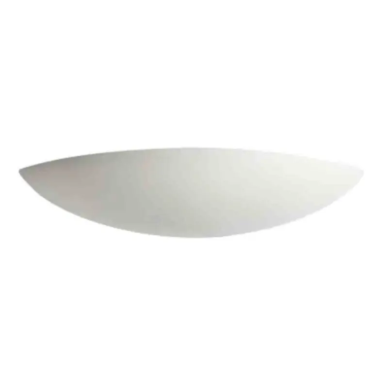 Applique murale en plâtre Domino S9 Aric - 77W max - E27 - Blanc - Sans ampoule Certifié