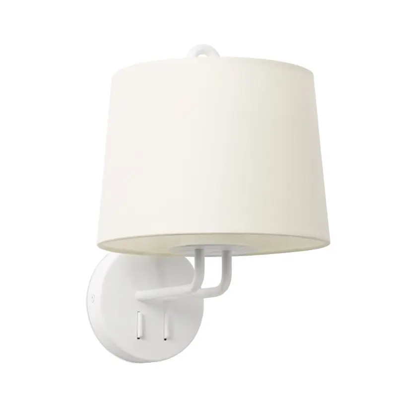 Lampe applique Montreal par Faro - Blanc/blanc - Sans ampoule - E27 Produit De Marque