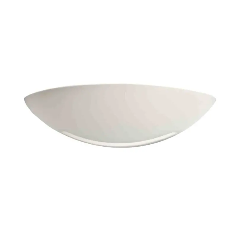 Nouvel Arrivage Applique murale en plâtre ajourée Domino S5-E Aric - 77W max - E27 - Blanc - Sans ampoule